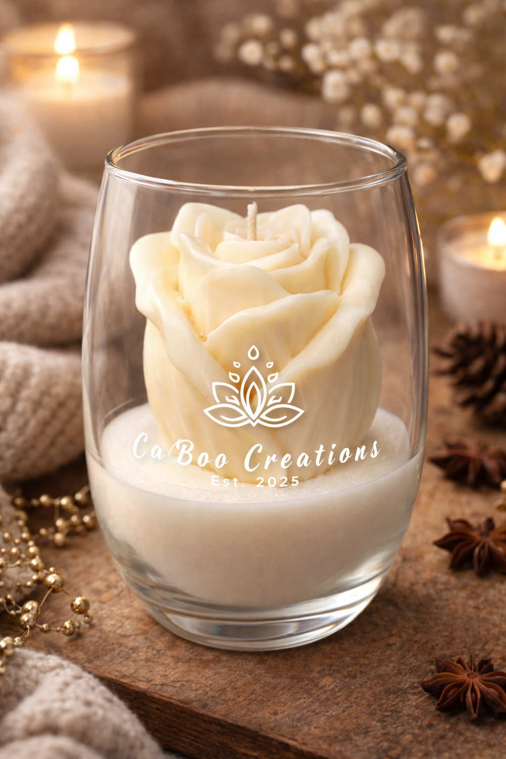 Rose Bloom Candle